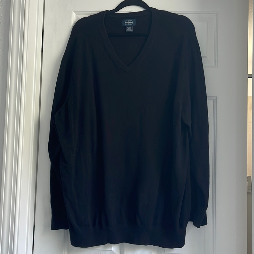 Mens V Neck Sweater 3XLT